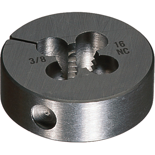 Round Adjustable Die, Bright Finish, M16 X 2 Thread, High Speed Steel Auto-Cam