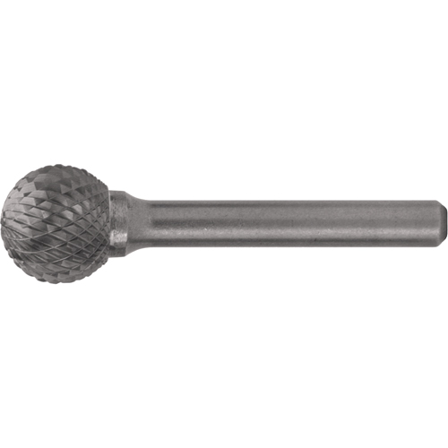 Solid Carbide Burrs - Ball Shape, 1/4" Dia., 1/4" Shank Auto-Cam