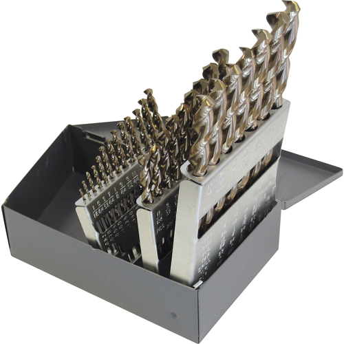 Drill Sets, 29 Pieces, High Speed Steel Auto-Cam