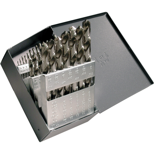 Drill Sets, 29 Pieces, High Speed Steel Auto-Cam