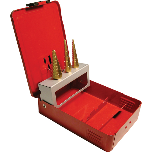 CLE-LINE Step Drills, 3 Pieces, High Speed Steel Auto-Cam