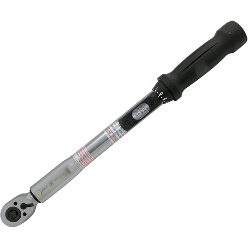 Heavy-Duty Slim Head Torque Wrench, Click, 3/8" Square Drive, 10 - 80 ft-lbs. Auto-Cam