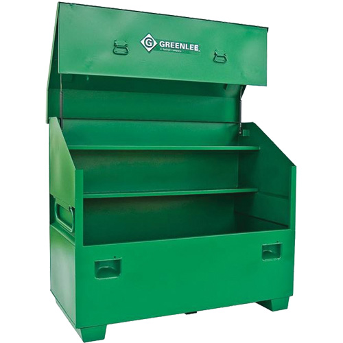 Jobsite Chest, 60" W x 30" D x 48" H, Green Auto-Cam