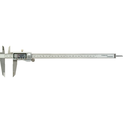 Electronic Digital Calipers, 0.001" (0.03 mm) Resolution, 0" - 12" (0 mm - 300 mm) Range Auto-Cam