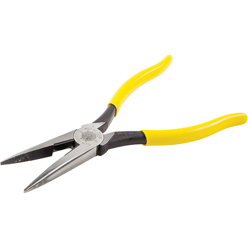 Long Nose With Side Cutter, 8-7/16" L Auto-Cam