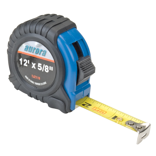 Measuring Tape , 5/8" x 12', in/ft. Graduations Auto-Cam