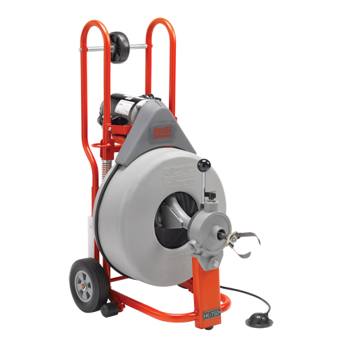 Nettoyant de drain K-750 pour machine &agrave; baril, &eacute;lectrique, 3/4" x 100' Auto-Cam