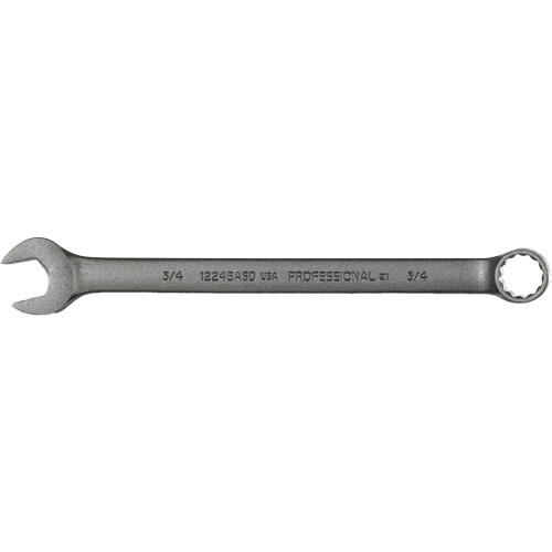 Combination Wrench, 12 Point, 3/4", Black Oxide Finish Auto-Cam