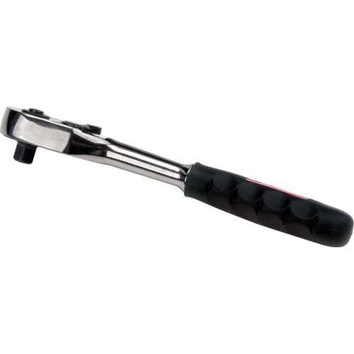 Quick-Release Rubber Grip Ratchet Wrench, 1/4" Drive, Rubber Handle Auto-Cam