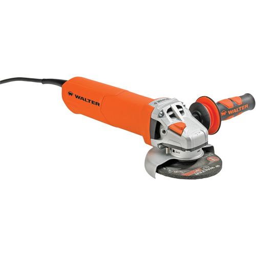 Angle Grinder with 50 Grinding Wheels, 5", 120 V, 8.5 A, 10000 RPM Auto-Cam