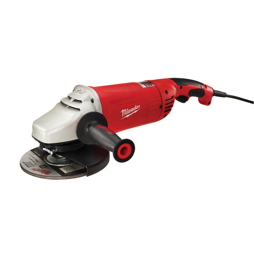 Non-Lock On Large Angle Grinder with Trigger Grip, 7"/9", 120 V, 15 A, 6000 RPM Auto-Cam