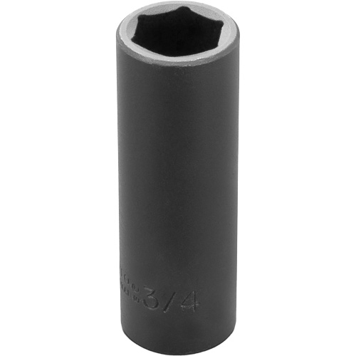 Socket, Impact, 3/4", 1/2" Drive, 6 Points, Deep Auto-Cam