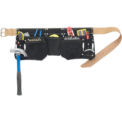 Ceintures &agrave; outils pour apprenti menuisier, Cuir, Noir Auto-Cam