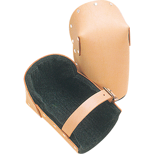 Hard Shell Knee Pads, Buckle Style, Leather Caps, Foam Pads Auto-Cam