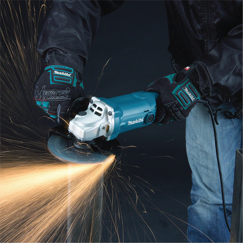 Cut-Off/Angle Grinder with AC/DC Switch, 6", 10.5 A, 11000 RPM Auto-Cam