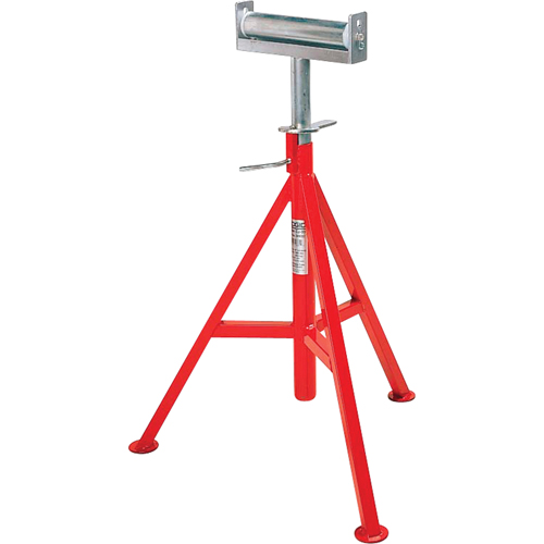 Conveyor Head Pipe Stand #CJ-99, 74-112 cm Height Adjustment, 12" Max. Pipe Capacity, 1000 lbs. Max. Weight Capacity Auto-Cam