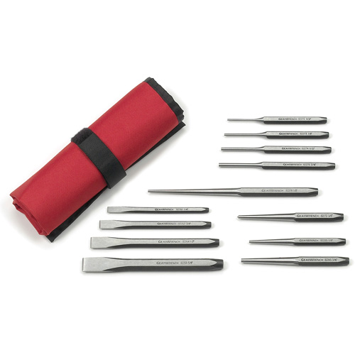 Punch & Chisel Set, 12 Pieces Auto-Cam