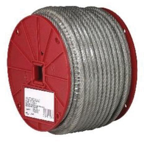 Wire Cable, 250' (76.2 m) x 3/32", 184 lbs. (0.092 tons), Vinyl Coated Auto-Cam