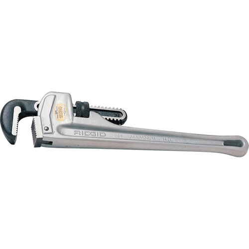 Straight Pipe Wrench, 1-1/2" Jaw Capacity, 10" Long Auto-Cam