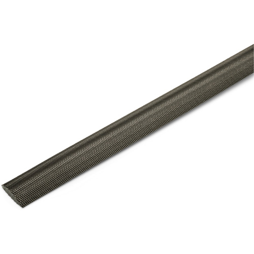 Double Cut File with Green Handle, Half Round, 8", Bastard Auto-Cam