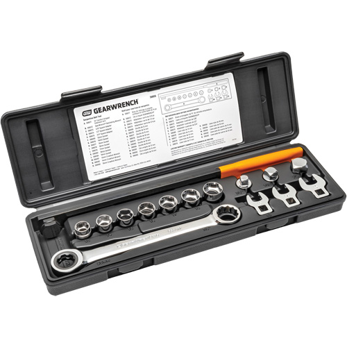 15 Piece Ratcheting Serpentine Belt Tool Set Auto-Cam