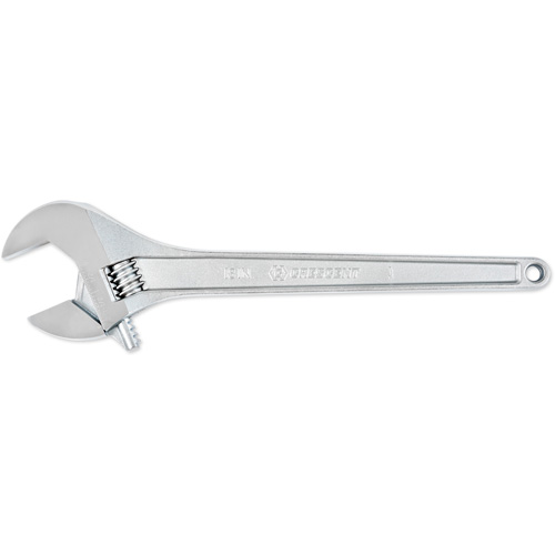 Adjustable Tapered Handle Wrench - Carded, 18" L, 2-1/16"/53 mm Max Width, Chrome/Polished Auto-Cam