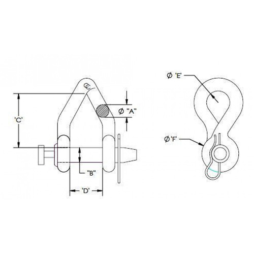 Campbell&reg; Short Body Twisted Clevis Auto-Cam