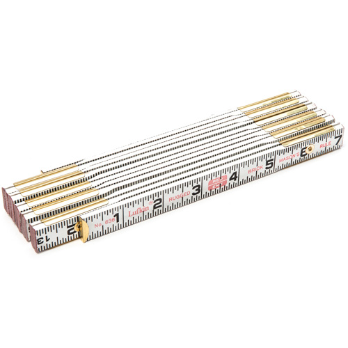 R&egrave;gle de maçon Red End, 6' lo, Bois, Graduations de 1/16" Auto-Cam