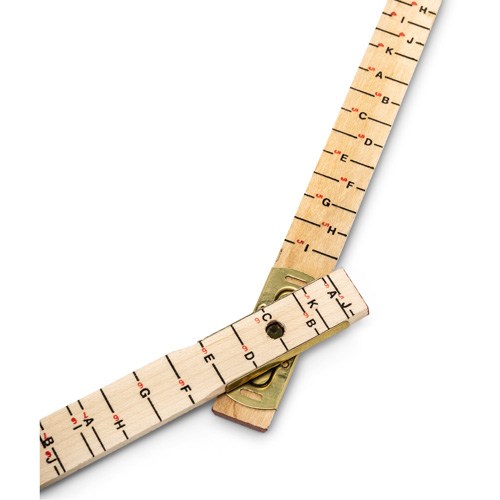 Red End&reg; Oversized Brick Mason Rule, 6' L, Wood, 1/16" Graduations Auto-Cam