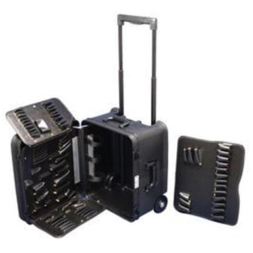 Trousse d'outils de service mobile sur 2 roues, 16-3/4" la x 13-1/2" p x 20" h, Noir Auto-Cam