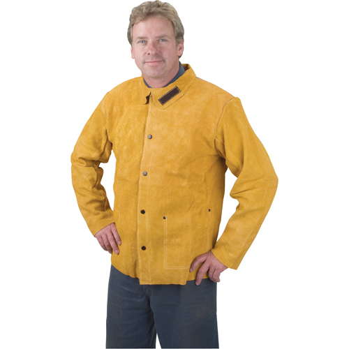 Veste de soudage, Cuir, Moyen, Golden Brown Auto-Cam