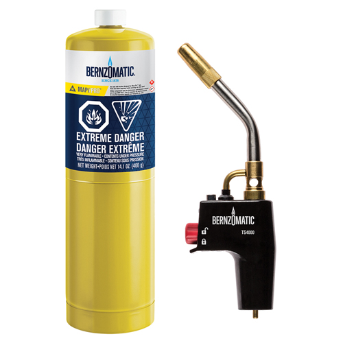 Trigger Start Cast Aluminum MAP-Pro Gas Torch Kit Auto-Cam