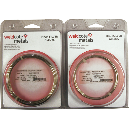 Alliages de brasage &agrave; haute teneur en argent Auto-Cam