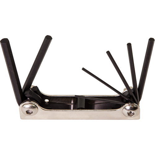 Folding Hex Key Set, 7 Pcs., Metric Auto-Cam