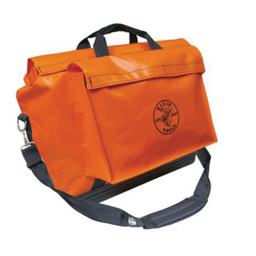 Vinyl Equipment Bag, Vinyl, 2 Pockets, Orange Auto-Cam
