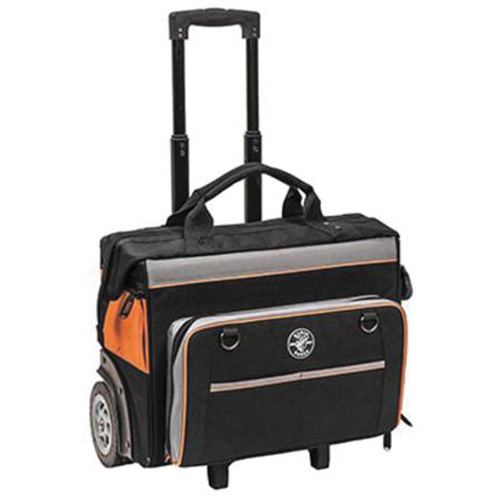 Sac &agrave; outils roulant Tradesman Pro, Polyester balistique, 24 pochettes, Noir/Orange Auto-Cam