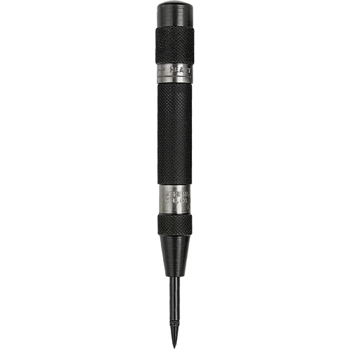 Mini Heavy-Duty Automatic Center Punch, 11/200" Dia., 1/2" Stock Size, 4-7/8" L Auto-Cam