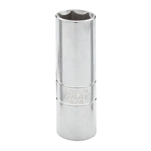 Spark Plug Socket, 1/2" Drive, 5/8" Socket, 2-1/2" L Auto-Cam