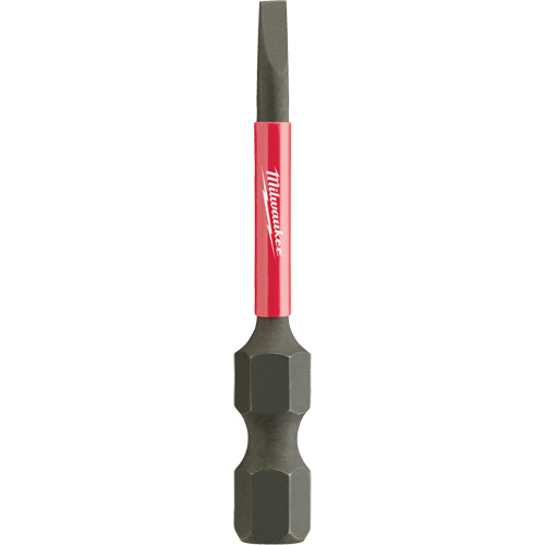 Shockwave Impact Insert Bit, Slot, 7/64" Tip, 1/4" Drive Size, 2" Length Auto-Cam