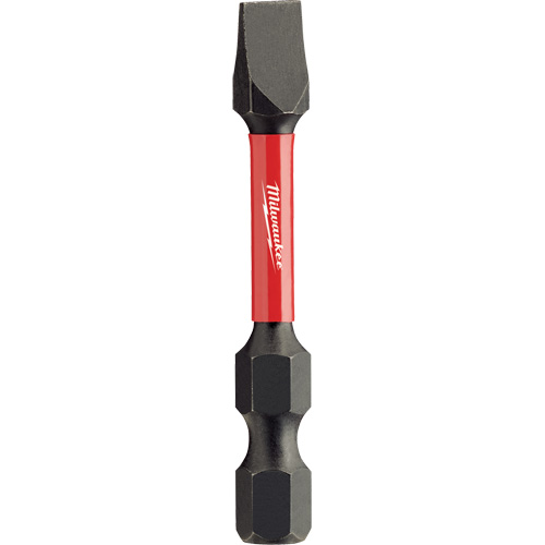 Shockwave Impact Insert Bit, Slot, 9/32"/#12 Tip, 1/4" Drive Size, 2" Length Auto-Cam