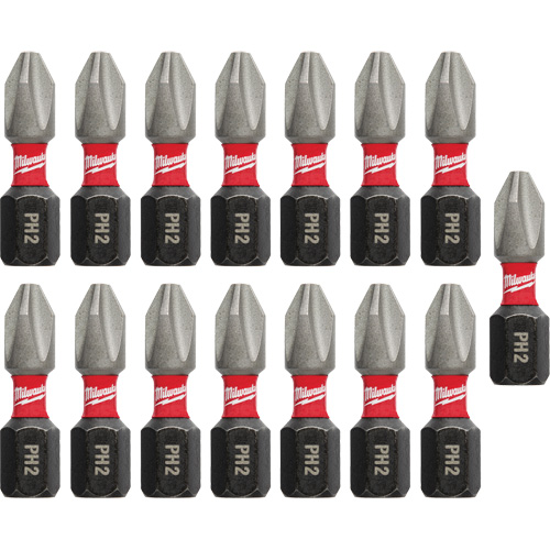 Shockwave Impact Insert Bits, Phillips, #2, 1/4" Drive Auto-Cam
