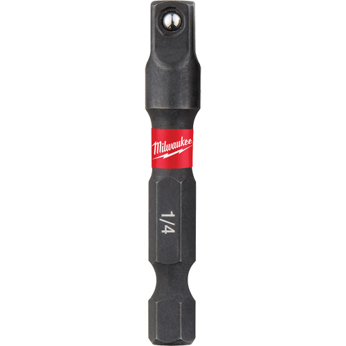 Shockwave Impact Driver Socket Adapters, 1/4" Drive Size, 1/4" Male Size, Ball, 1-7/8" L Auto-Cam