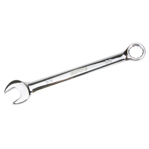 Combination Wrench, 12 Point, 5/8", Chrome Finish Auto-Cam