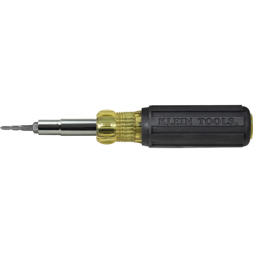 Multi-Bit Tap Tool Driver, 7-3/4" L, Cushion Grip Handle Auto-Cam