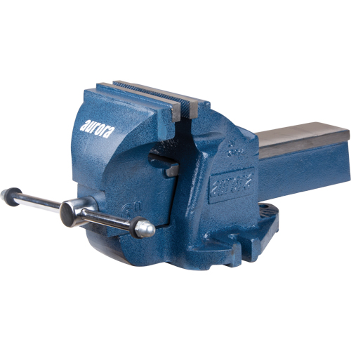 Heavy-Duty Bench Vise, 6" Jaw Width, 3-1/2" Throat Depth Auto-Cam