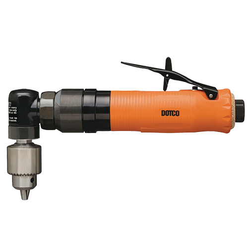 15-14 Series Right Angle Drill, 1/4" Chuck, 1/4" NPT Air Inlet, 1500 No Load RPM Auto-Cam