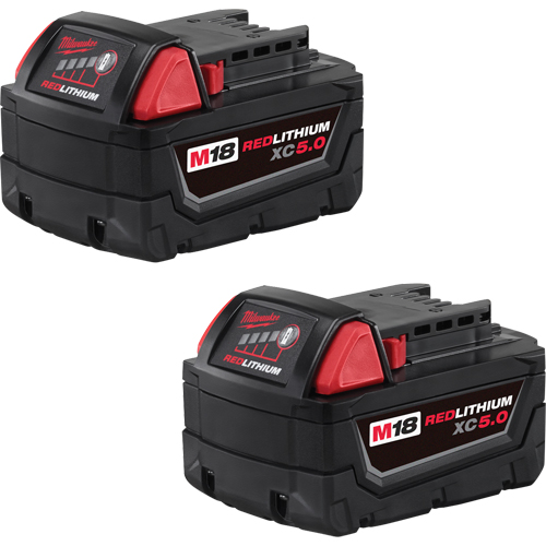 Ensemble de blocs-piles M18 Redlithium, Lithium-ion, 18 V, 5,0 A Auto-Cam