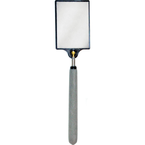 Inspection Mirror, Rectangular, 3-1/2" L x 2-1/2" W, Telescopic Auto-Cam