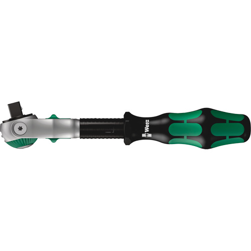 Zyklop Speed Ratchet with Sleeve & 5 Positions Head, 3/8" Drive, Ergonomic Handle Auto-Cam