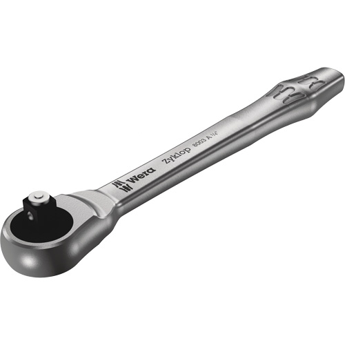 Zyklop Metal Ratchet 1/4 Push Through , 1/4" Drive, Plain Handle Auto-Cam